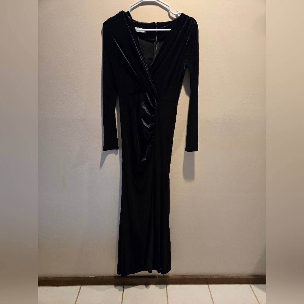 Elegant Black Long Sleeve Dress NWOT